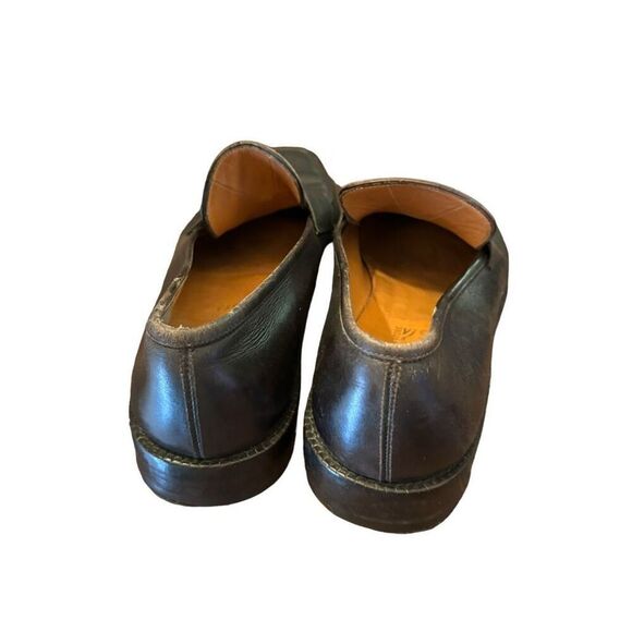 SALVATORE FERRAGAMO BLACK CALFSKIN LEATHER PENNY LOAFER size 8 men’s - Picture 8 of 15